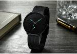 Men's Classic Style Black Steel Watch - Image 5