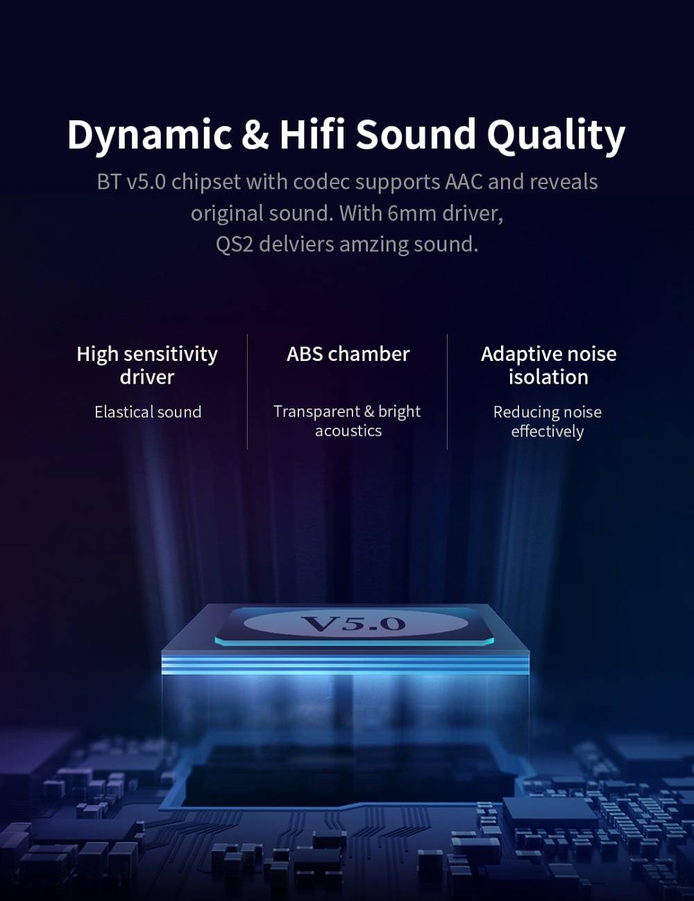 Dual Microphone Bluetooth Earphones with Charging Box