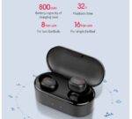 Dual Microphone Bluetooth Earphones with Charging Box - Image 4